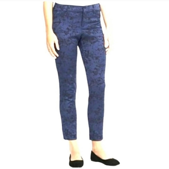 Old Navy Pixie Mid Rise Floral Crop Pants - Picture 1 of 11